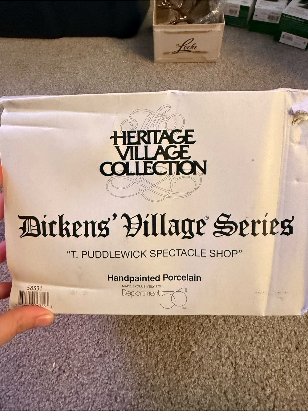 Department 56 Dickens Puddlewick Spectacle Shop